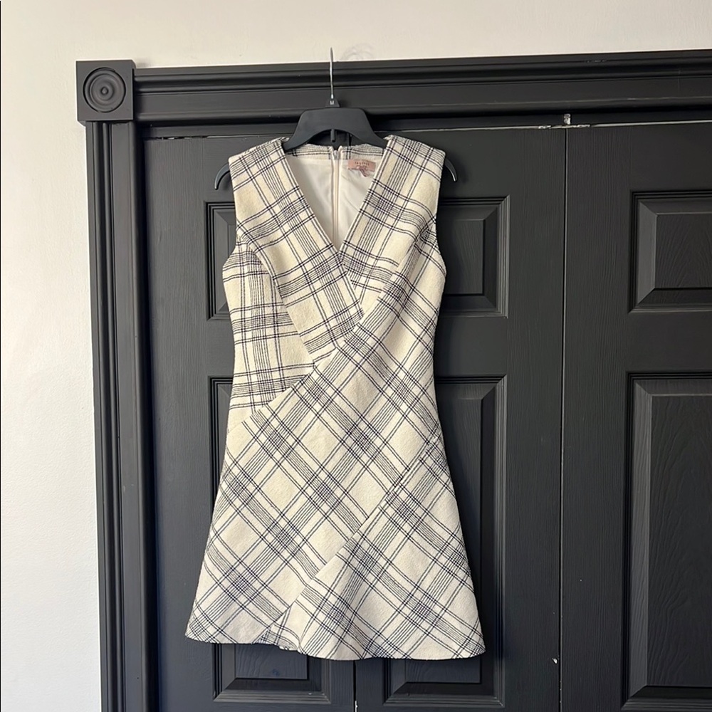 Tailored Rebecca Taylor Plaid Sleeveless Dress